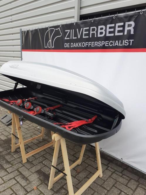 Dakkoffer Hapro Traxer 6.6 te Huur (410 liter), Auto diversen, Dakkoffers, Zo goed als nieuw, Ophalen