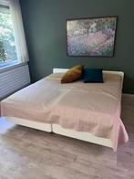 Twee vestelbare bedden met auping ombouw, Huis en Inrichting, Slaapkamer | Matrassen en Bedbodems, Ophalen, Gebruikt, 90 cm, Eenpersoons