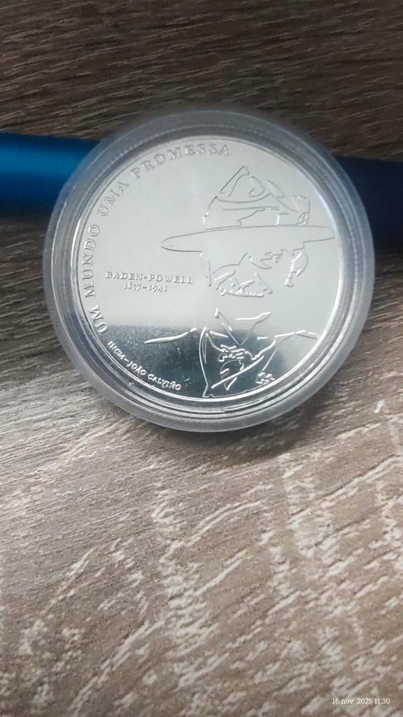 Portugese 5 Euro  zilver Scouting Munt 2007 14 gram, Postzegels en Munten, Munten | Europa | Niet-Euromunten, Losse munt, Overige landen