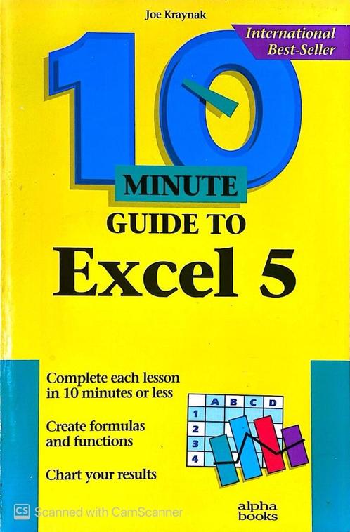 10 minute Guide to Excel, Boeken, Informatica en Computer, Gelezen, Software, Ophalen of Verzenden