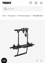 Thule Elite Van XT Black, Achterklepdrager, Nieuw, Ophalen of Verzenden, Brede banden
