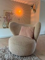 Beige draai fauteuil, Huis en Inrichting, Fauteuils, Ophalen, Zo goed als nieuw, 50 tot 75 cm