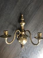 Messing Wandkandelaar, Antiek en Kunst, Antiek | Kandelaars, Ophalen of Verzenden, Koper of Brons