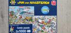 Jan van Haasteren duodoos puzzels te koop 2x1000 st, Ophalen of Verzenden, 500 t/m 1500 stukjes, Legpuzzel, Zo goed als nieuw