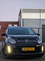 Citroën C1 1.0 VTi 72PK S&S 5D 2021 Zwart STOELVW!, Auto's, Stof, 4 stoelen, C1, Zwart