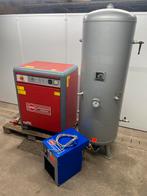 Airpress compressor set, Ophalen, 800 liter/min of meer, Zo goed als nieuw, Geluidgedempt