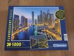 Puzzel skyline Dubai, 1000 stukjes, Clementoni, Nieuw, Ophalen of Verzenden, 500 t/m 1500 stukjes, Legpuzzel