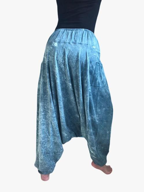 Harembroek - One Size - Yoga - All Genders, Kleding | Dames, Broeken en Pantalons, Nieuw, Blauw, Lang, Ophalen of Verzenden