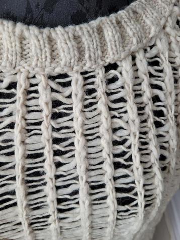 H&M beige wollen gebreide trui maat 40 L ipst beschikbaar voor biedingen