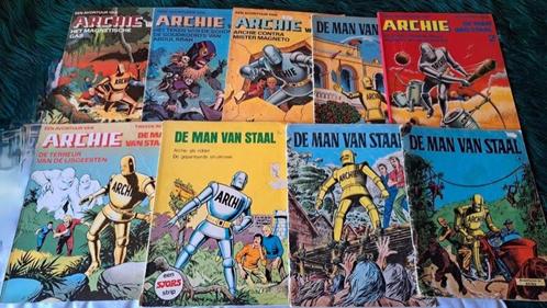 Archie de man van staal vlgs. foto's, Boeken, Stripboeken, Gelezen, Meerdere stripboeken, Ophalen of Verzenden