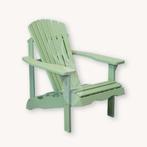 Tuinstoel Deckchair Adirondeck Groen, Ophalen, Nieuw, Hout, Overige typen