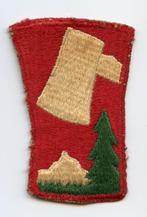 WO2 US 70th Infantry Division patch, Embleem of Badge, Amerika, Ophalen of Verzenden, Landmacht