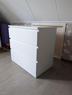 Ladekast IKEA Malm wit 3 lades, Ophalen, 50 tot 100 cm, Zo goed als nieuw, 3 of 4 laden