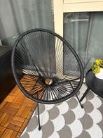 Mooie zwarte tuinstoelen, Tuin en Terras, Tuinstoelen, Ophalen, Zo goed als nieuw, Kunststof