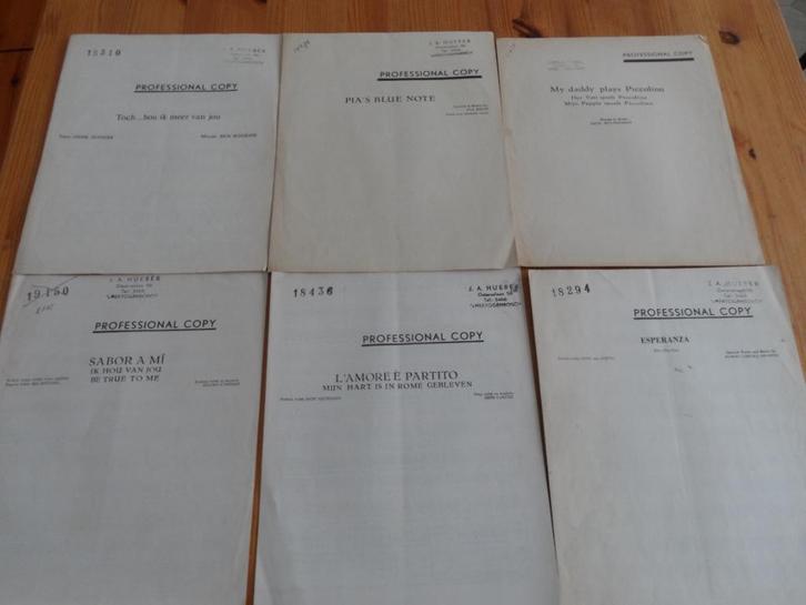 Beschrijving	Professional copy's - losse nummers, Muziek en Instrumenten, Bladmuziek, Gebruikt, Artiest of Componist, Populair