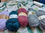 5 bollen wol, verschillende kleuren, Hobby en Vrije tijd, Ophalen of Verzenden, Nieuw, Breien of Haken, Wol of Garen