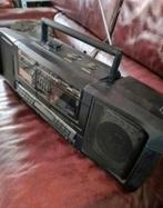 Prachtige Draagbare JVC,Tuner 2x Casette Deck ,mooi geluid p, Ophalen of Verzenden, Zo goed als nieuw