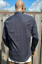 PME Legend zwart stretch overhemd (L) Gewassen en gestreken, Zwart, Ophalen of Verzenden, Zo goed als nieuw, Halswijdte 41/42 (L)
