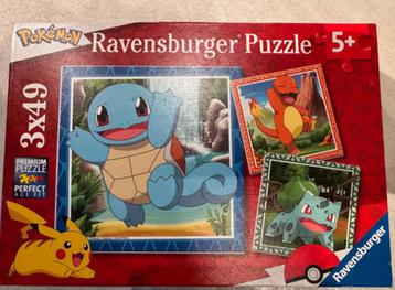 Ravensburger: Pokemon puzzel 3 x 49 stukjes beschikbaar voor biedingen