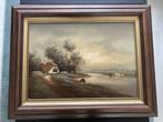 prachtig landschap schilderij van W.Kloos, Antiek en Kunst, Ophalen