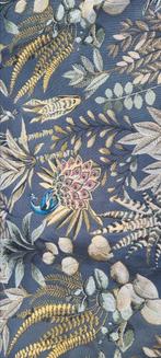 Prachtige jacquard geweven interieurstof,  met pauw,, Overige kleuren, Verzenden, 120 cm of meer, Nieuw
