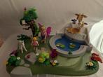 playmobil elfentuin 4008, elfjes eenhoorn, vijver met pomp, Ophalen of Verzenden, Zo goed als nieuw, Complete set