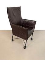 Chaplin-stoel van Gerard van den Berg,Montis, jaren 1980., Huis en Inrichting, Ophalen, Gebruikt, Bruin, Leer