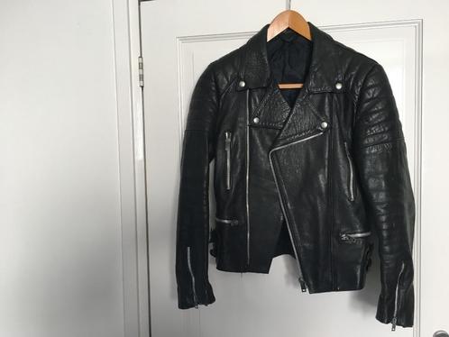 TE KOOP: Echt lederen vintage jack, Kleding | Dames, Jassen | Zomer, Gedragen, Maat 36 (S), Zwart, Ophalen of Verzenden