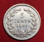 5 cent 1869. Pr., Postzegels en Munten, Munten | Nederland, Koning Willem III, Zilver, Ophalen of Verzenden, Losse munt