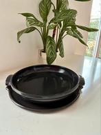 Emile Henry tarte tatin set zwart. NIEUW. 30 cm. Ovenschaal, Nieuw, Ophalen of Verzenden, Schaal of Schalen, Effen