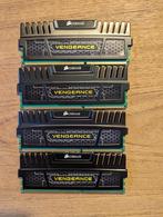 4x4GB DDR3 1600Mhz Corsair Vengeance CMZ8GX3M2A1600C9, Desktop, Gebruikt, 4 GB, DDR3