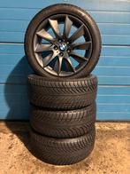 Originele BMW 5 / 6 serie zwarte set inclusief Winterbanden, Auto-onderdelen, Banden en Velgen, Ophalen, 18 inch, Banden en Velgen
