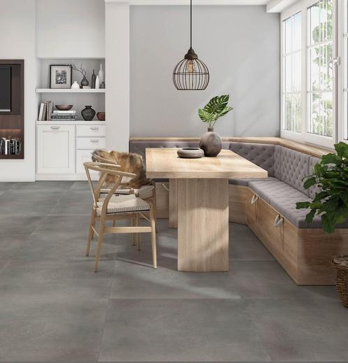 RESTPARTIJ! Vloertegel Eco Grafito 75x75nu voor €32,50m², Tuin en Terras, Tegels en Klinkers, Nieuw, Overige typen, Keramiek, 10 m² of meer