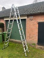 Aldorr Telescoop ladder - Telescopische vouwladder - 2,5m, Doe-het-zelf en Verbouw, Ladders en Trappen, Ophalen, Zo goed als nieuw