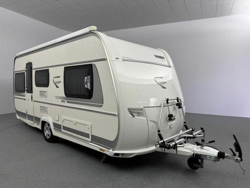 Fendt Saphir 465 TG Mover Cassetteluifel Fietsendrager, Caravans en Kamperen, Caravans, Bedrijf, Overige, Fendt, 2 aparte bedden