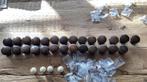 Houten keuken knoppen 40mm 28 stuks, Ophalen of Verzenden, Zo goed als nieuw, Bruin