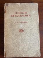Leidsche Straatnamen 1929-1939, Antiek en Kunst, Antiek | Boeken en Bijbels, Ophalen of Verzenden