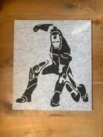 Iron Man - viltstof laser cut poster 58x50x1 cm, Nieuw, Ophalen of Verzenden, A1 t/m A3, Film en Tv