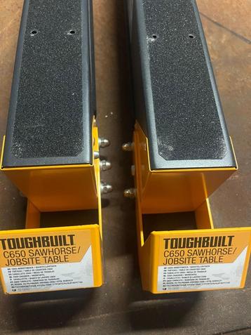 Toughbuilt C650 opvouwbare schragen / werktafels – 2 stuks beschikbaar voor biedingen