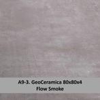 A8. GeoCeramica Flow Smoke 80x80x4 (restpartij), 6 st., Tuin en Terras, Tegels en Klinkers, Ophalen, Info@mbituin.nl, Keramiek