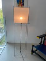 Lotek Classic vloerlamp, frame metaal, doek wit, Huis en Inrichting, 100 tot 150 cm, Metaal, Zo goed als nieuw, Ophalen