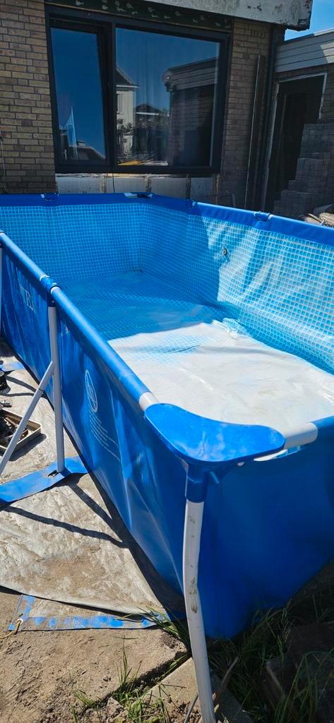 Intex zwembad 4x2 meter, Tuin en Terras, Zwembaden, Gebruikt, Minder dan 80 cm, 200 tot 400 cm, Rechthoekig, Ophalen