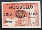 Noodgeld Ned. ww2 Hattem 1 gulden UNC, Postzegels en Munten, Bankbiljetten | Nederland, Los biljet, 1 gulden, Verzenden