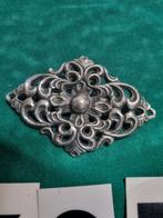 Broche verzilverd staal no607, Sieraden, Tassen en Uiterlijk, Overige Accessoires, Ophalen of Verzenden