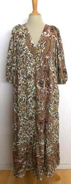 Hippy/batik look maxi print jurk! L, Kleding | Dames, Jurken, Maat 38/40 (M), Bruin, Verzenden, Zo goed als nieuw