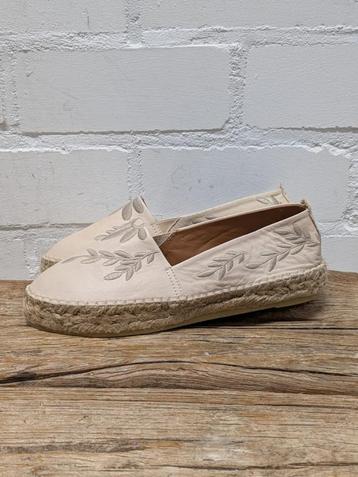 DWRS - Prachtige leren espadrilles maat 38 - Nieuw - DWARS beschikbaar voor biedingen