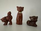 3 leuke katten beeldjes, Verzamelen, Ophalen of Verzenden, Zo goed als nieuw, Dier