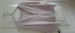 Humanoid mooie vergrijsd rose blouse, met leer detail M, Maat 38/40 (M), Humanoid, Verzenden, Zo goed als nieuw