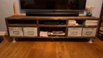 Steigerhouten TV Meubel met Zinken Details, Ophalen, Gebruikt, 150 tot 200 cm, Minder dan 100 cm