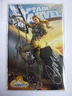 MARVEL"CAPTAIN MARVEL" 1E VARIANT SIGNED JSC +COA UIT 2018, Eén comic, Amerika, Marvel Comics, Nieuw